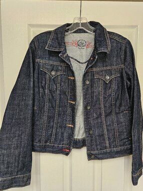 Gap 1969 Vintage Dark Wash Trucker Denim Jean Jacket Limited Edition Womens M